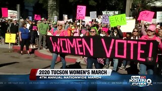 Hundreds gather downtown for Tucson Women's March 2020