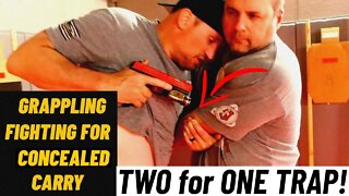 Pro Tip | In-Fight Weapon Access | 2 for 1 Arm Trap| Clinch Fighting for Concealed Carry