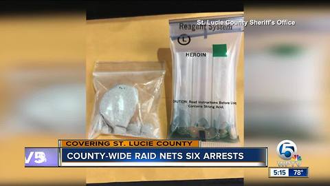 Series of drug-related arrests made in St. Lucie County