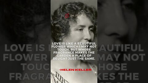 ''LOVE IS...'' | HELEN KELLER'S QUOTE #shorts