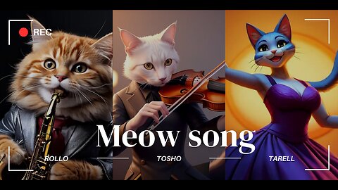 The dancing cat loves to sing with cats, so who is the best?