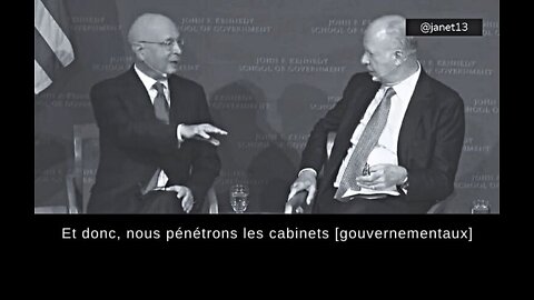 [VOSTFR] Quand Klaus Schwab dit clairement que des YGL ont « pénétrés » des cabinets gouvernementaux
