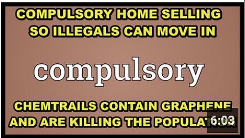 Nightmare for many | Compulsory home selling to house illegals | Chemtrails killing us