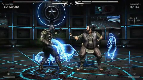 Mortal Kombat X: Bo' Rai Cho (Bartitsu) vs Reptile (Noxious) - No Commentary