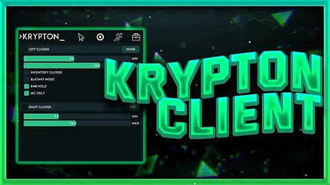 👽 Krypton Ghost Client *NEW* (AutoClicker + Reach)