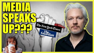 Corporate Media SUPPORTING Assange? (clip)