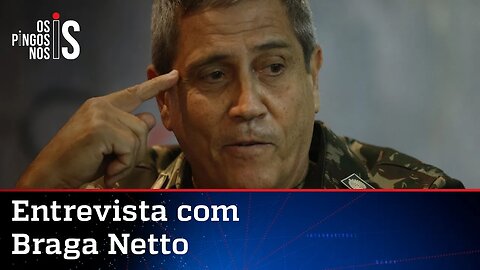 Braga Netto critica pesquisas e enaltece patriotismo de Bolsonaro