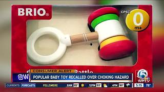 Baby rattle recalled for choking hazard