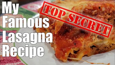 Finally Revealing My Secret Lasagna Recipe