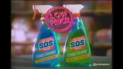 "This SOS Shirt Gets All The Ladies" 90's SOS Glass Cleaner Commercial (1993)