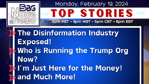 The Disinformation Industry Exposed | Who is Running the Trump Org Now | I'm Just Here for the Money