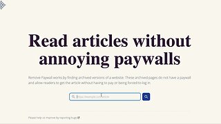 Read articles without annoying paywalls