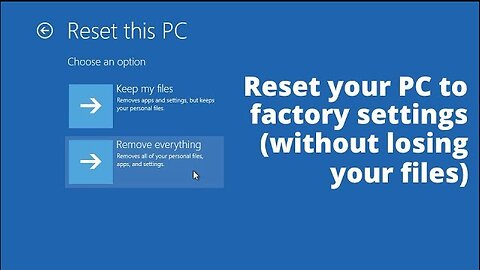 Windows 10: Reset your PC to factory settings (without losing your files)