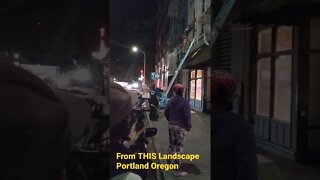 Man Climbs Down From Building | From THIS Landscape IRL w/JJ | Portland Oregon USA | SUBSCRIBE