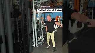 Benefits Of A Cable Lateral Raise #shorts