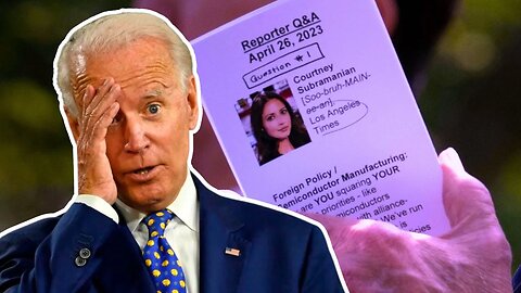 Biden Uses CHEAT SHEETS with FAKE MEDIA