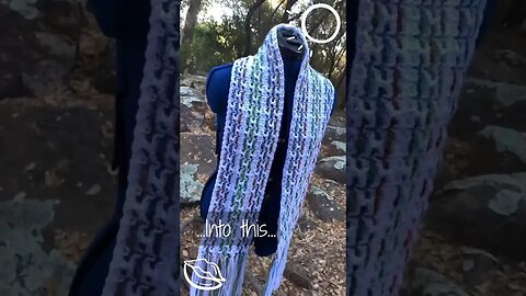 Colorful Crochet Fusion: Sneak Peek of My Scrap Yarn Scarf!