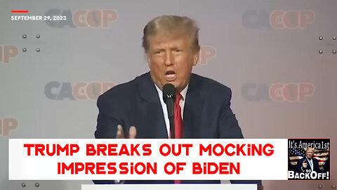 LOL! Trump Breaks Out Mocking Impression of Biden