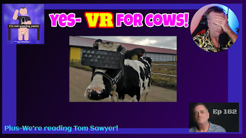 Yes- VR for COWS! - Plus we continue with Tom Sawyer