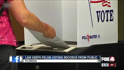 Governor DeSantis signed a bill preventing the public from seeing felon-related voter records