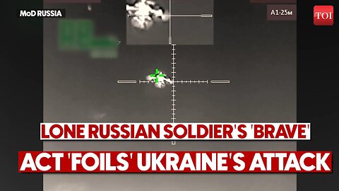 Alert Russian Soldier's 'Heroic' Act Burns Huge Ukrainian Drone; Big Attack Thwarted