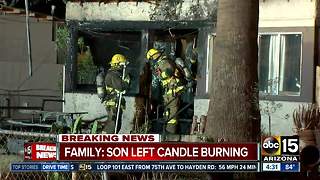 Candle believed to be cause of Phoenix house fire; investigation underway