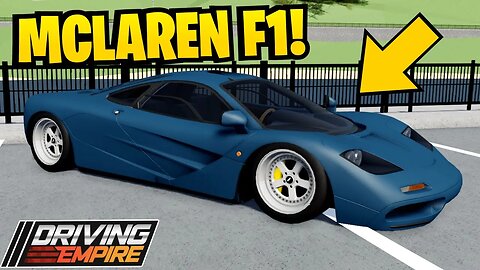 THE NEW MCLAREN F1 is BUGGED in Driving Empire!