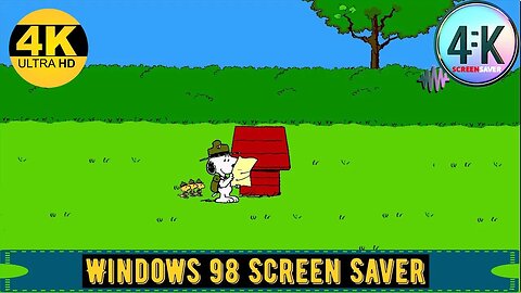 SCREENSAVER 4K | Peanuts | Windows 98 Screen Saver