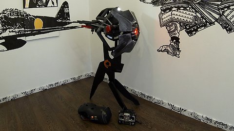 Life-size flying replica of 'City Scanner' drone from Half-Life 2
