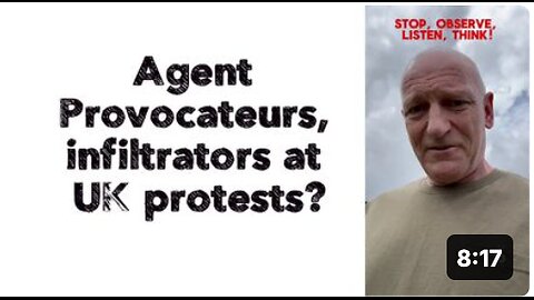 Agent Provocateurs, infiltrators at UK protests?