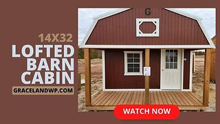 🔎 14x32 Lofted Barn Cabin by Graceland | gracelandwp.com