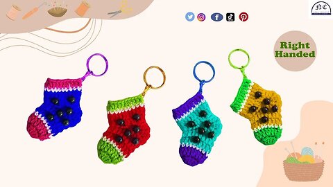 Craft Your Charm: Crochet Socks Keychain - A Step-by-Step Guide with Pattern Included