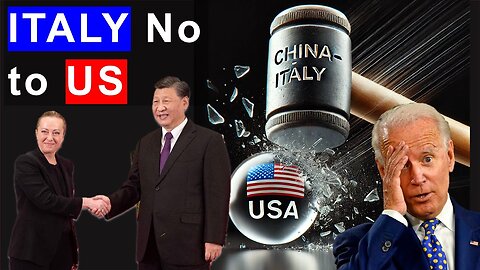 US Pressure on ITALY to Avoid CHINA: What's going on?