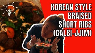 Cooking Korean Style Braised Short Ribs (Galbi-jjim). Cooking Ideas. Dysha Kitchen. #shorts