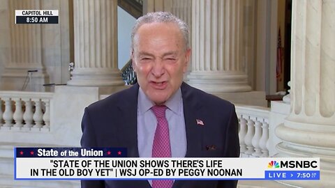 Schumer: People Have Negative View Of Economy Because They Remember How Things Were About A Year Ago