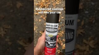 Always use lanolin films to prevent rust on undercarriage- NEVER RUBBER. #rust #diy