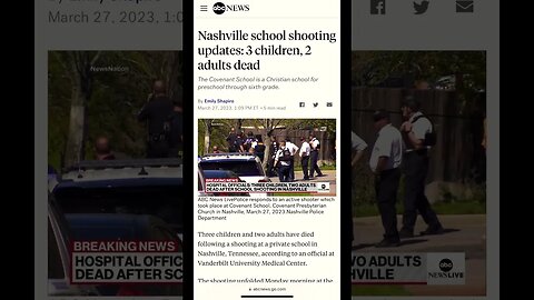 School Shooting In Nashville Tennessee. 3 Children & 2 Adults Dead #school #shooting #children