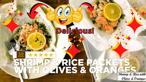 Shrimp and Rice with Olives and Oranges - Easy Shrimp Recipe