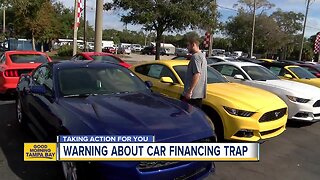 Consumer warning for car buyers about financing trap