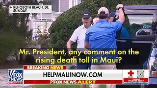 Biden's Comments on Death Toll From Maui Fire