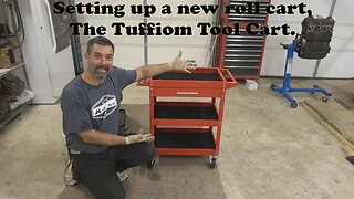 A New Tuffiom Tool Cart. A perfect size work cart for techs. Assembly and review.