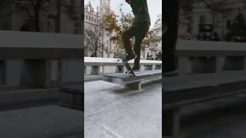 Held on for the 50-50 kickflip out at Muni | Philly #skateboarding #skate #streetskating #kickflip