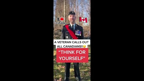 Canadian Military Member Supports Freedom *risks his job for this*