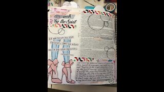 Let's Bible Journal Galatians 5 (from Lovely Lavender Wishes)