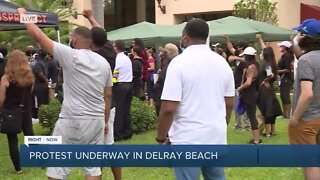 Hundreds gather for peaceful protest in Delray Beach
