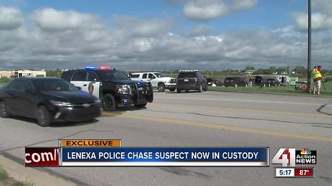 UPDATE: Suspect who ran from Lenexa officers now in custody