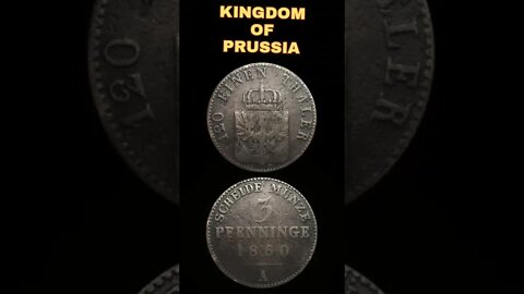 Kingdom of Prussia 3 Pfennig 1860.#shorts #coinnotesz