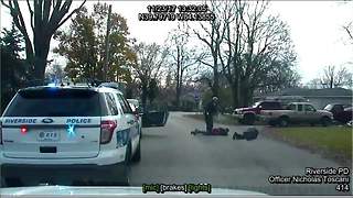 Dash cam video shows Ohio officer accidentally stun fellow officer