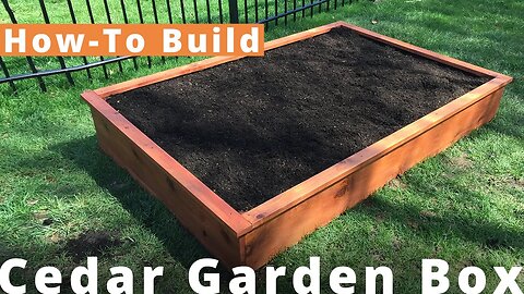 #StayHome How to Build a Raised Garden Box | Woodworking #WithMe