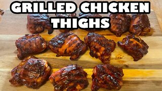Grilled Chicken Thighs | Weber Smokey Mountain | Chicken Thigh Recipe